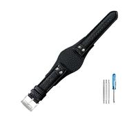 NBCNZCTSAS Breathable Skin Friendly Leather Watchbands Fit For Fossil Ch2564 Ch2565 Ch2891 Ch3051 Series Strap 22mm(Black(LZ)-Steel-K8)