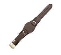 NBCNZCTSAS Breathable Skin Friendly Leather Watchbands Fit For Fossil Ch2564 Ch2565 Ch2891 Ch3051 Series Strap 22mm(Brown(PW)-Rose-K8)