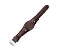 NBCNZCTSAS Breathable Skin Friendly Leather Watchbands Fit For Fossil Ch2564 Ch2565 Ch2891 Ch3051 Series Strap 22mm(Brown(LZ)-Steel-K8)