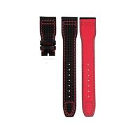 NBCNZCTSAS Carbon Fiber Pattern Leather Strap Fit For IWC Fit For Pilot Series IW377903 IW389108 Leather Watchbands 20mm 21mm 22mm Men Bracelet(02-no bucke,22mm)