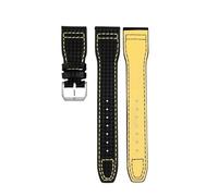 NBCNZCTSAS Carbon Fiber Pattern Leather Strap Fit For IWC Fit For Pilot Series IW377903 IW389108 Leather Watchbands 20mm 21mm 22mm Men Bracelet(01-silver bucke,20mm)