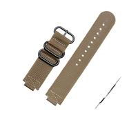 NBCNZCTSAS Convex 16mm watchband Fit For Casio Fit For G-Shock GM110 GM2100 GA900 GBA-800 GBD-800 GA-800 men modified nylon canvas watch strap Bracelet(Khaki black buckle)