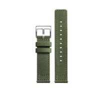NBCNZCTSAS Double Sided Canvas Watch Strap With Breathable And Soft Fit For Hamilton/Fit For Seiko/Fit For CITIZEN/Fit For SEA-GULL Watch 18mm20 22mm Watch Accessories(Army Green sk,22mm)