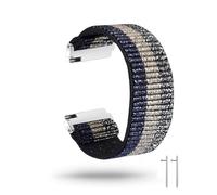 NBCNZCTSAS Elastic Nylon Watch Band Strap Fit For Samsung Galaxy Watch 3 46mm active 2 40mm 44mm band 18 20mm 22mm Nylon Watch Bracelet Wrist(Blue gold 137)