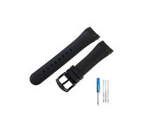 NBCNZCTSAS Excellent Quality Silicone Watchbands Fit For Graham Reeftiger Racing Timing Series Curved Interface Strap24mm(Black-Black-K2)