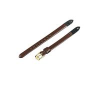 NBCNZCTSAS Excellent Quality Watchbands Fit For Fossil Es4000 ES4340 ES4119 Es3565 ES3745 Soft Strap 8mm(Coffee-Golden-K1)