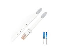 NBCNZCTSAS Excellent Quality Watchbands Fit For Fossil Es4000 ES4340 ES4119 Es3565 ES3745 Soft Strap 8mm(White-Rose-K1)