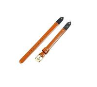 NBCNZCTSAS Excellent Quality Watchbands Fit For Fossil Es4000 ES4340 ES4119 Es3565 ES3745 Soft Strap 8mm(Brown-Golden-K1)
