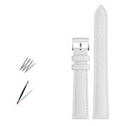 NBCNZCTSAS Fashion Leather Watch Band Fit For Armani Fit For Timex Fit For Gucci Fit For Fossil Fit For Casio Watch Strap Women Bracelet 10 12mm 14mm 16mm 18mm(White-silver,12mm)