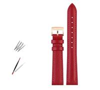 NBCNZCTSAS Fashion Leather Watch Band Fit For Armani Fit For Timex Fit For Gucci Fit For Fossil Fit For Casio Watch Strap Women Bracelet 10 12mm 14mm 16mm 18mm(Red-rose gold,12mm)