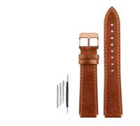 NBCNZCTSAS Fit For Casio Fit For G-Shock AE-1200WH/1300/1000/A159 A158 A168 Stainless Steel Buckle Leather Strap Men Retro WatchBand Bracelet(Brown-rose gold)