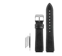 NBCNZCTSAS Fit For Casio Fit For G-Shock AE-1200WH/1300/1000/A159 A158 A168 Stainless Steel Buckle Leather Strap Men Retro WatchBand Bracelet(Black-steel buckle)