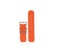 NBCNZCTSAS Fit For Casio Fit For G-SHOCK DW-H5600 Watch band Modified Men's canvas Watch Strap small square Waterproof nylon Watch chain 16MM Bracelet(Orange-silver)