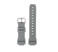 NBCNZCTSAS Fit For Casio Fit For G-Shock GM-2100 GM-S2100 GA-2100 GM-5600/GA5600 Resin watch strap men Black green blue Rubber Sports sweat watchband(Gray silver pin)