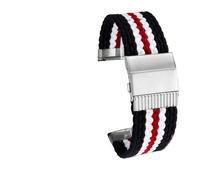 NBCNZCTSAS Fit For Casio GM2100 GA2100 GAB2100 modified nylon canvas watch strap Stainless steel buckle Metal adapter Watchband Men Accessories(I silver adapter)