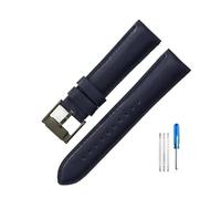 NBCNZCTSAS Fit For Fossil Fs4990 Fs4735 Me3099 Me3052 Fs4813 Q Intelligent Series Leather Odorless Watchbands 22 24mm(Dark Blue-Black-K8,22mm)