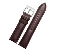 NBCNZCTSAS Fit For Fossil Retro Waterproof Leather Watch Strap For Men's Q Intelligent FTW1114 ME3110 FS5436 Series Watchband 20 22mm(B-brown-silver,22mm)