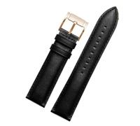 NBCNZCTSAS Fit For Fossil Retro Waterproof Leather Watch Strap For Men's Q Intelligent FTW1114 ME3110 FS5436 Series Watchband 20 22mm(B-black-gold,22mm)