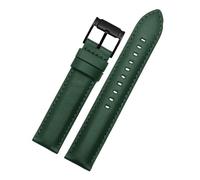 NBCNZCTSAS Fit For Fossil Retro Waterproof Leather Watch Strap For Men's Q Intelligent FTW1114 ME3110 FS5436 Series Watchband 20 22mm(B-green-black,22mm)