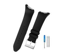 NBCNZCTSAS Fit For Hamilton Adventure Elvis Presley Black Man H24655331 H24615331series Oblique Interface Rubber Watchbands 25mm(Black-steel)