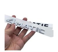 NBCNZCTSAS Fit For Mercedes Fit For Benz A B C E G S ML SL CL GLA CLA Class AMG 4MATIC 4 MATIC Trunk Chrome Matte Black Letters Emblem Badge Sticker(Silver)