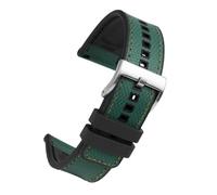 NBCNZCTSAS Fit For Omega Fit For Rolex Water Ghost World Fit For Tudor Fit For Casio Watch Strap Leather Rubber Waterproof Silicone Watch Band 22mm Universal Bracelet(Jasper-silver,24mm)