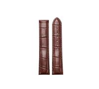 NBCNZCTSAS Fit For Omega Watch Strap Original Genuine Leather Men's Fit For Omiga Seahorse Super Butterfly Fly Watch Band Women 18mm 19mm 20mm 21mm(Brown-No buckle,21mm)