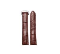 NBCNZCTSAS Fit For Omega Watch Strap Original Genuine Leather Men's Fit For Omiga Seahorse Super Butterfly Fly Watch Band Women 18mm 19mm 20mm 21mm(Brown-silver-b,22mm)
