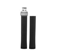 NBCNZCTSAS Fit For Patek Philippe Watch Strap Rubber Grenade 5164 5167 Series Wristband Waterproof Soft Silicone Men's Watch Band 21mm Bracelet(Black-silver)