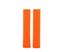 NBCNZCTSAS Fit For Patek Philippe Watch Strap Rubber Grenade 5164 5167 Series Wristband Waterproof Soft Silicone Men's Watch Band 21mm Bracelet(Orange-no clasp)