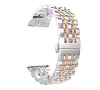 NBCNZCTSAS Fit For Samsung Galaxy Watch 3 41 45mm 46mm 42mm Fit For Gear S3 22mm 20mm Amazift Solid Metal Stainless Steel Strap Wristband Bracelet(Rose Gold tool,Galaxy3 41mm)