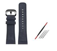 NBCNZCTSAS Fit For Seven Friday Leather Watch band P2/PS1/M2/Q201 M3 Retro frosted Large size Watch Strap 28mm For Men Bracelet(Dark grey-black)
