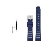 NBCNZCTSAS FKM Fluorine Rubber Watchband 20mm 21mm 22mm 24mm Fit For Breitling Fit For Omega Fit For Seiko Fit For Casio Fit For Mido Watches Band Sport Watch Strap(Dark blue SR buckle,22mm)