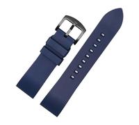 NBCNZCTSAS Fluorine Rubber Watchband 20mm 21 22/23mm24mm Fit For Rolex/Fit For Omega Fit For Seiko/Fit For Tissot Watches Band Quick Release Bar Watch Strap(Blue bk,22mm)