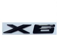 NBCNZCTSAS Gloss Black ABS Number Letters Words Car Trunk Badge Emblem Letter Decal Sticker Fit For BMW X6