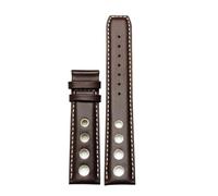 NBCNZCTSAS Leather bracelet Fit For Tissot 1853 Sports Watchband Fit For Racing PRS516 T91 1853 Top layer cowhide 20mm Fit For chopin strap accessories(Brown-a-no clasp)