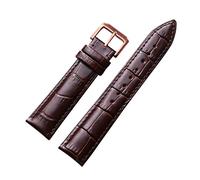 NBCNZCTSAS Leather Strap 12mm-24mm Watch Steel Pin Wrist Bracelet + Gift Box(Smokey Mauve,23mm)