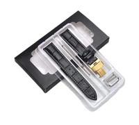 NBCNZCTSAS Leather Watchband Belt Fit For Watch Strap Bracelets Butterfly Buckle Replacement 12mm-24mm(Silver white,23mm)