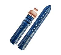 NBCNZCTSAS Leather Watchband Fit For Ballon Bleu Wrist Band Men Female Convex Leather Strap 14 * 8mm 18 * 11mm 20 * 12mm Fashion Bracelet(Royal blue RG B,18-11mm)