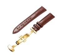 NBCNZCTSAS Leather Watchband With Clasp Bands Croco Bracelet Fit For Pulseira Watch Sized In 14 16 18 19 20 21 22 24 Mm(Silver Yellow,16mm)