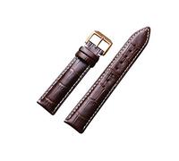 NBCNZCTSAS Leather Watchbands 12/14/16/17/18/19/20/22/24mm Watch Steel Pin Buckle Band Strap Wrist Belt Bracelet(Blue White,21mm)