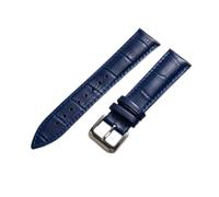 NBCNZCTSAS Leather Watchbands 18mm 20mm 22mm Black Dark Brown Women Men Watch Band Strap Belt With Stainless Steel Pin Buckle(Celestial Teal,16mm)