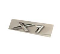 NBCNZCTSAS Letter Number Emblem Fit For BMW X1 Trunk Model Name Badge Car Styling Refitting Sticker Matte Black Glossy Black(Chrome silver)