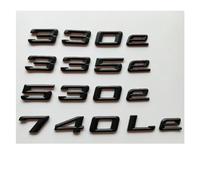 NBCNZCTSAS Matte Black Letters Trunk Lid Badges Emblems Emblem Badge Sticker Fit For BMW 325e 330e 335e 520e 528e 530e 550e 740e 740Le 750Le(520e)