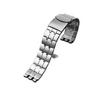 NBCNZCTSAS Metal Stainless Steel Watchband Bracelet Fit For Swatch YGS749G YCS Yas YGS IRONY Ceramic Men Women Watch Chain Strap 17mm 19mm 21mm(SWQ-G27-silver,21mm)