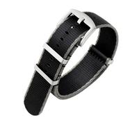 NBCNZCTSAS Nylon Watch Strap 20mm 22mm Premium Soft Watch Band Universal Sports Fit For 007 Replacement Fit For Correa Reloj 20mm 22mm Nylon Watchband(A21.grey black,20mm)