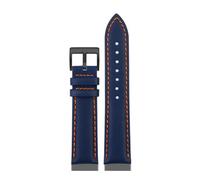 NBCNZCTSAS Nylon With Lea/ther Bottom Watchstrap 20 21 22 24mm Men’s Watchband Fit For Tag Heuer F1 Fit For Carrera Aquaracer Series(Blue orange-B pin,22mm)