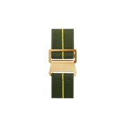 NBCNZCTSAS Parachute Watch Strap Elastic Nylon Watch band Fit For Seiko Fit For Rolex Fit For Water Ghost Fit For Citizen Fit For Tudor Men‘s Canvas Sport Bracelet 20mm 22mm(B yellow line-black,22mm)