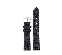NBCNZCTSAS Pearl Fish Skin Watch Strap Suitable Fit For Longines Fit For FIYTA/Fit For EBOHR 718864 718964 718874 Women's Watch Chain Red 16mm(Black sk)
