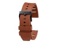 NBCNZCTSAS Quick release Fluorine Rubber WatchBand Fit For Breit-ling Fit For Mido Fit For Seiko Fit For Helmsman Series Sports Silicone Waterproof Bracelet Strap 20mm(Brown-black bucke,22mm)